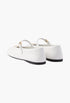 White Naplak Patent Leather Ballerinas - GLAM MODA
